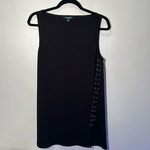 LAUREN RALPH BLOOSE WOMEN SIZE M BLACK SLEEVELESS